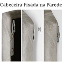 Ver imagem 4 de Cabeceira Painel Estofada Grecia Suede Palha Casal 1,40m para Cama Box - Arkell