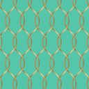 Ver imagem 2 de Papel De Parede Tiffany Blue Diamond Para Sala e Quarto Com Detalhes Gold