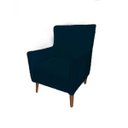 Ver imagem 2 de Poltrona Decorativa Bella Suede Azul Royal - Dominic Decor