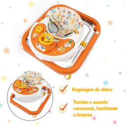 Andador de Bebê Infantil Musical Menina Menino Interativo - 5