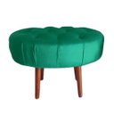 Ver imagem 1 de Puff Livia Suede Verde - Dominic Decor