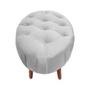 Ver imagem 2 de Puff Livia Suede Branco - Dominic Decor