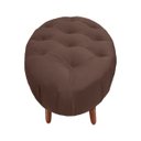 Ver imagem 2 de Puff Livia Suede Chocolate - Dominic Decor