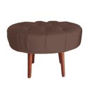 Ver imagem 1 de Puff Livia Suede Chocolate - Dominic Decor