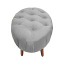 Ver imagem 2 de Puff Livia Suede Cinza - Dominic Decor
