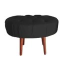 Ver imagem 1 de Puff Livia Suede Preto - Dominic Decor
