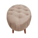 Ver imagem 2 de Puff Livia Suede Bege Rosado - Dominic Decor