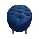 Ver imagem 2 de Puff Livia Suede Azul Royal - Dominic Decor