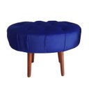 Ver imagem 1 de Puff Livia Suede Azul Marinho - Dominic Decor