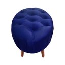 Ver imagem 2 de Puff Livia Suede Azul Marinho - Dominic Decor