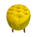 Ver imagem 2 de Puff Livia Suede Amarelo - Dominic Decor