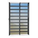 Ver imagem 1 de Porta Cor.c/Travessas 2F.Móv.210x200 Elite c/Fechad.Tetra V.Ref.Mix Preto Brimak