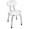 Cadeira para Banho com Encosto Alt 48 a 53cm 120Kg Branco Mebuki - 1