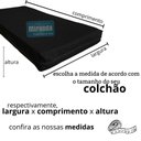 Ver imagem 3 de Capa Impermeável para Colchão Casal Feita em Napa Hospitalar 138x188x30cm - Preta