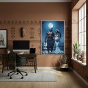 Ver imagem 1 de Quadro Decorativo Ogum e Iemanjá - 70x50cm:moldura Preta