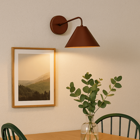 Luminária de Parede Arandela Fixa Tarsila Marrom Cortem