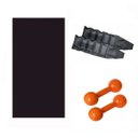 Ver imagem 1 de Kit Treine em Casa - Colchonete + Par de Caneleira 4 Kg + Par de Halteres de 4 Kg