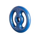 Ver imagem 4 de Kit Anilhas Emborrachadas 50 Kg + Barras com Presilhas