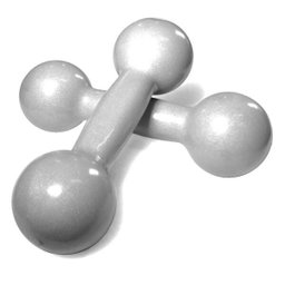 Par de Halteres Revestidos - 2 Kg - 1