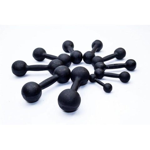 Kit Halteres de Ferro Fundido Pintado - Pares de 1 a 5 Kg