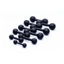 Ver imagem 1 de Kit Halteres de Ferro Fundido Pintado - Pares de 1 a 10 Kg