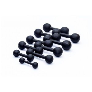 Kit Halteres de Ferro Fundido Pintado - Pares de 1 a 10 Kg