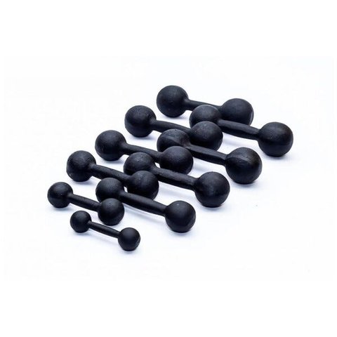 Kit Halteres de Ferro Fundido Pintado - Pares de 1 a 10 Kg