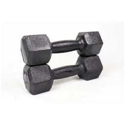 Par de Halteres Sextavado - 9 Kg - 3