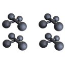 Ver imagem 1 de Kit Halteres de Ferro Fundido Pintado - Pares de 500g, 1, 2 e 3 Kg