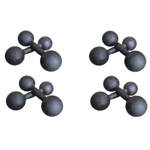 Kit Halteres de Ferro Fundido Pintado - Pares de 500g, 1, 2 e 3 Kg