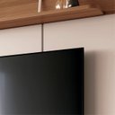 Ver imagem 7 de Painel Tv 70 Pol 180cm Bancada Suspensa Gava H01 Off/castanho - Mpozenato