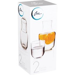CRISA CÓRDOBA JG JARRA/COPO 1L/320ml VIDRO TRANSP 2PÇ - 2 CRISA CÓRDOBA JG JARRA/COPO 1L/320ml VIDRO TRANSP 2PÇ - 2