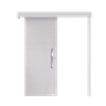 Porta de Correr Ecopratico Branco 210x100 lisa com Fechadura e Puxador Pontokit - 1