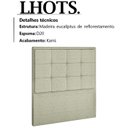 Ver imagem 3 de Cabeceira Solteiro 90 cm Lhots Linho SL 76 Peer