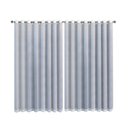 Ver imagem 1 de Cortina Voil Luxo Trabalhado Cross Branco 5.00x2,10 sem Forro