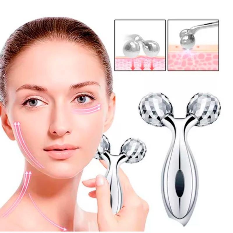Massageador Facial 3d Roller Rosto Natural Rejuvenescimento ...