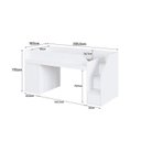 Ver imagem 4 de Cama Infanto Juvenil Estação de Trabalho com Balcão Cor Branco