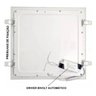 Kit 5 Painel Plafon LED Embutir Quadrado Branco Frio Luminária - 3