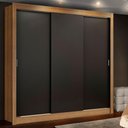 Ver imagem 1 de Guarda Roupa Casal Madesa Lyon Plus 3 Portas de Correr 4 Gavetas