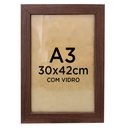 Ver imagem 1 de Moldura Quadro A3 30 X 42 Cm Diploma Certificado Foto com Vidro Empório do Adesivo Moldura Madeira e