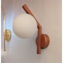 Ver imagem 2 de Arandela Jabuticaba C/ Tecla Quarto Cabeceira de Cama Lavabo - Cobre