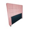 Cabeceira estofada cama box para quarto Katherine 130 cm Rose -Anchar Estofados - 1