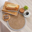 Ver imagem 4 de Lugar Americano Rústico Colors Fibra Natural 38cm Cinza