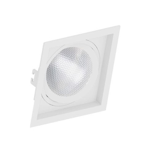Spot Embutir Par 30 Quadrado Termoplastico Branco Face Recuado Save Energy