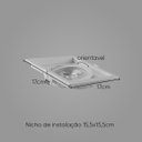 Ver imagem 3 de Spot Embutir Par 30 Quadrado Termoplastico Branco Face Recuado Save Energy