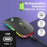 Mouse sem Fio Bluetooth 5.2 & Wireless 2.4ghz Usb C Recarregável Dpi Ajustável - Ap04 - 3