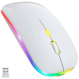 Mouse sem Fio Bluetooth 5.2 & Wireless 2.4ghz Usb C Recarregável Dpi Ajustável - Ap04 - 5