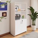 Ver imagem 2 de Armário Estante New City 2 Portas 80 cm Branco Gebb Work