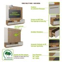 Ver imagem 5 de Home Rack e Painel para Tv com Iluminação Led Ravenna Grafite