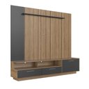 Ver imagem 3 de Home Rack e Painel para TV com Iluminação LED Ravenna Grafite
